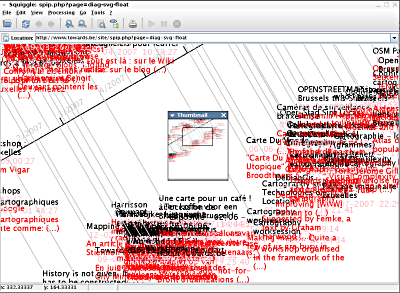 Using Batik’s thumbnail function to navigate a complex SVG
document